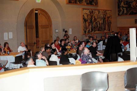 A whole room enjoying a presentation during Tuesday's social. Photo courtesy of Steve Stacy